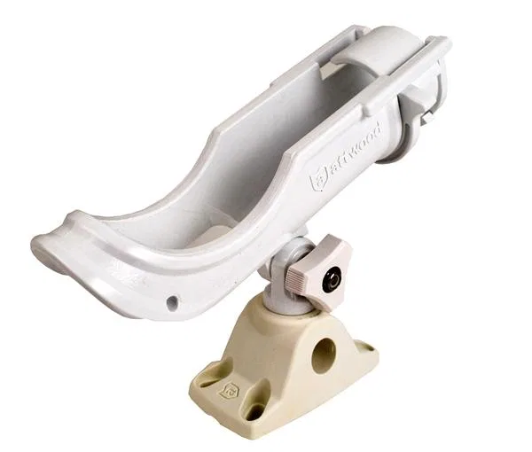 5009W4 – ATTWOOD MARI Fishing Rod Holder, Cradle Style Hold Use To Hold Fishing Rod Spinning Rod Top/ Side Mount Crad...